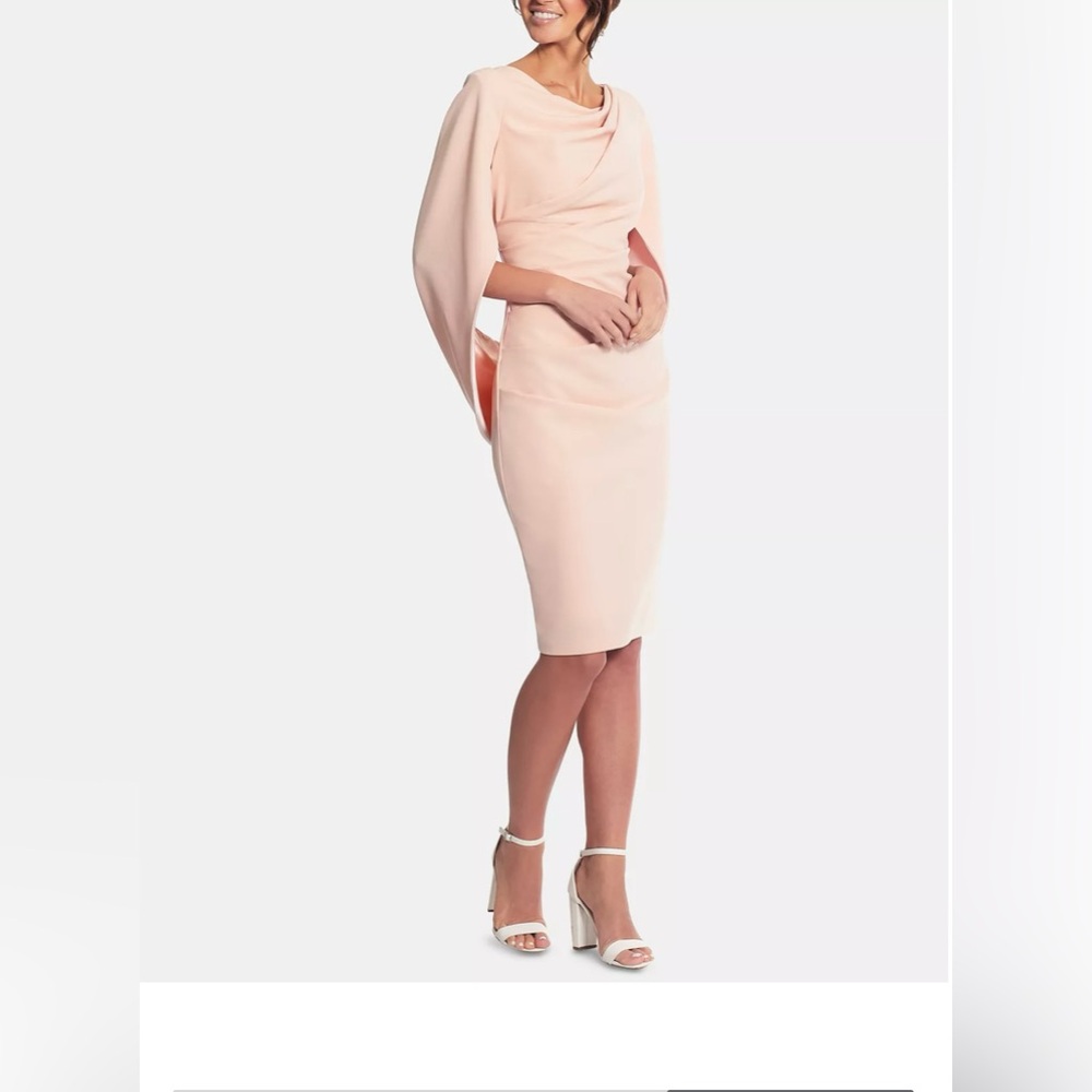 BETSY & ADAM
Caped Sheath Dress